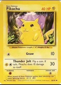 Pikachu 58/102